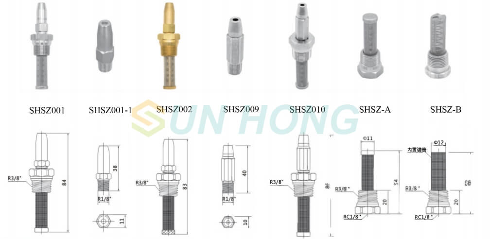 single hole trimming cutter nozzle series single hole trimming cutter nozzle series
