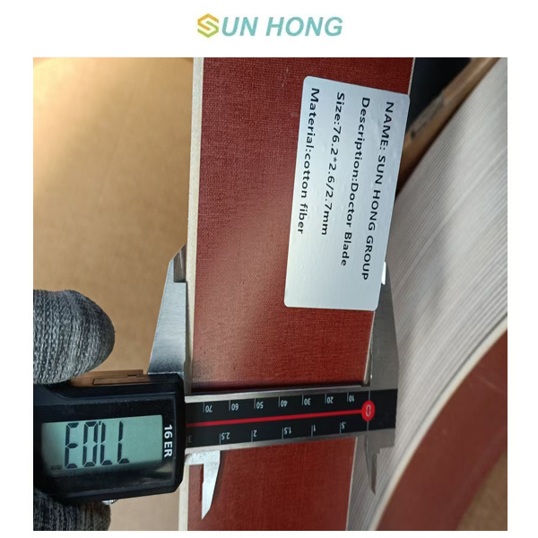 paper machine cotton fiber doctor blade