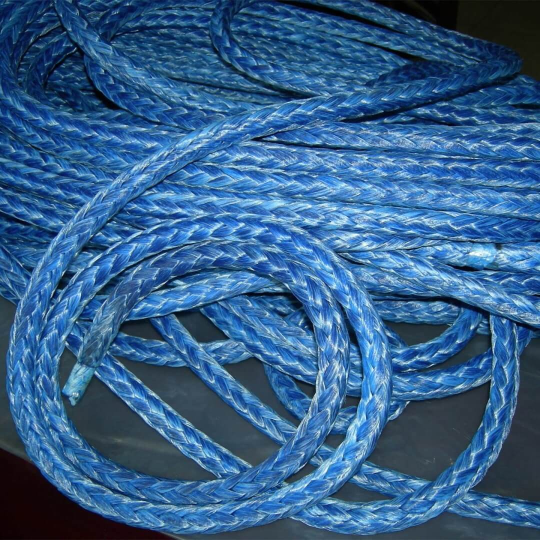 blue paper carrier rope