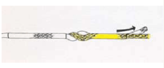 The structure of the paper carrier rope