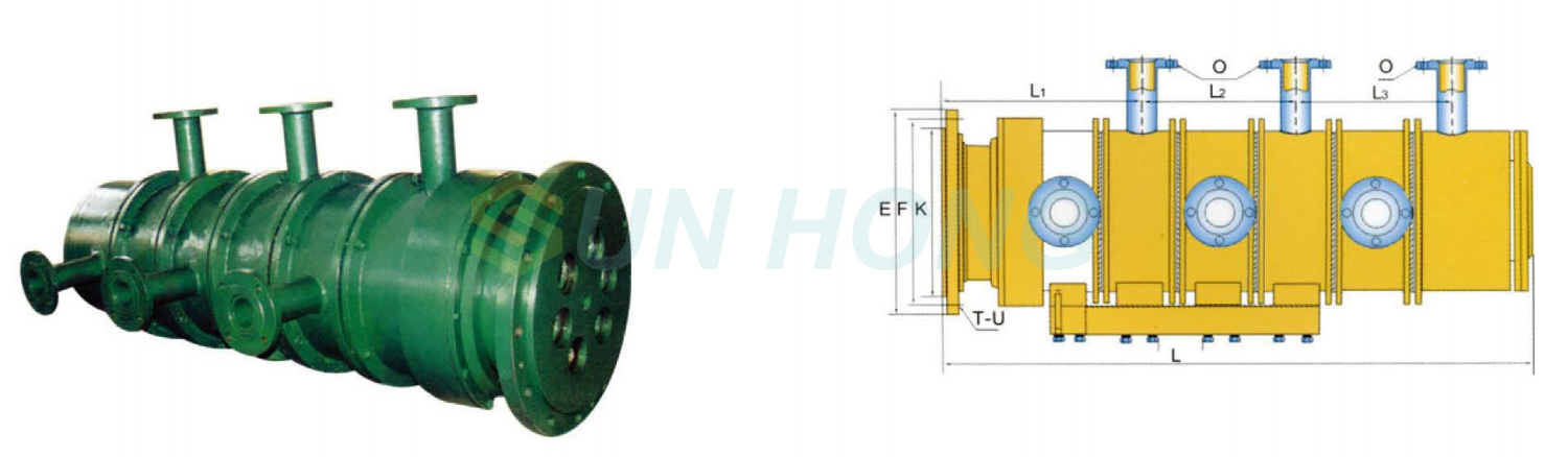 2 to 8 multi passage rotary joint structure