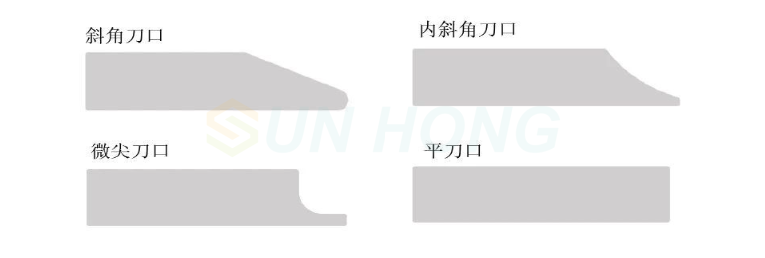coating blade edge shape