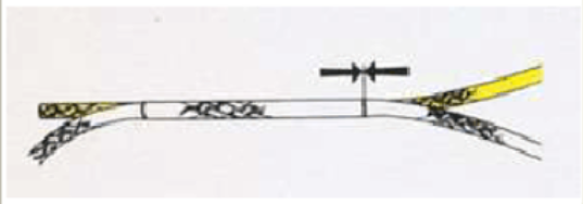 The structure of the paper carrier rope