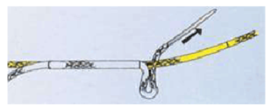 The structure of the paper carrier rope